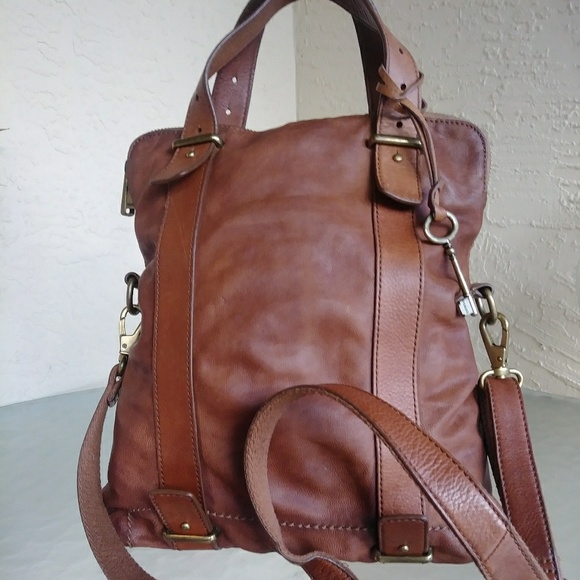 Fossil Handbags - FOSSIL BURNT MAHOGANY MASON BAG